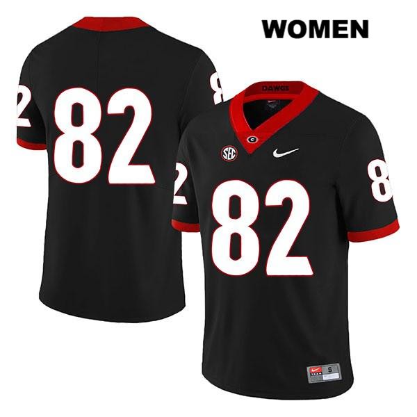 Georgia Bulldogs Women's Kolby Wyatt #82 NCAA No Name Legend Authentic Black Nike Stitched College Football Jersey GPG7056XT